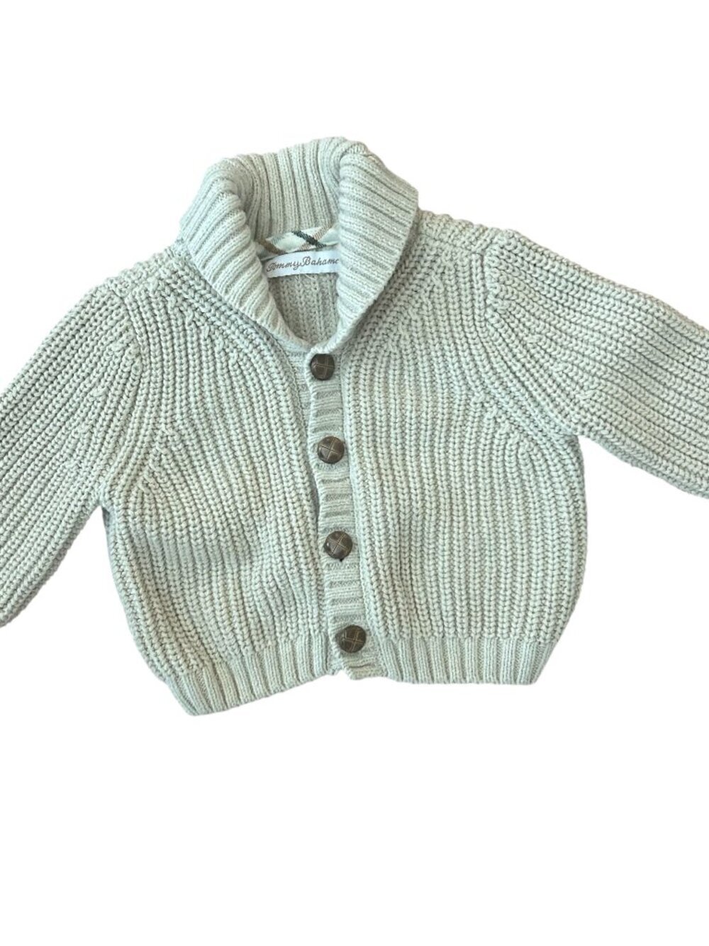 Tommy Bahama Baby Boy Chunky Ribbed Cardigan Sweater Size 3-6 Months iPreppy